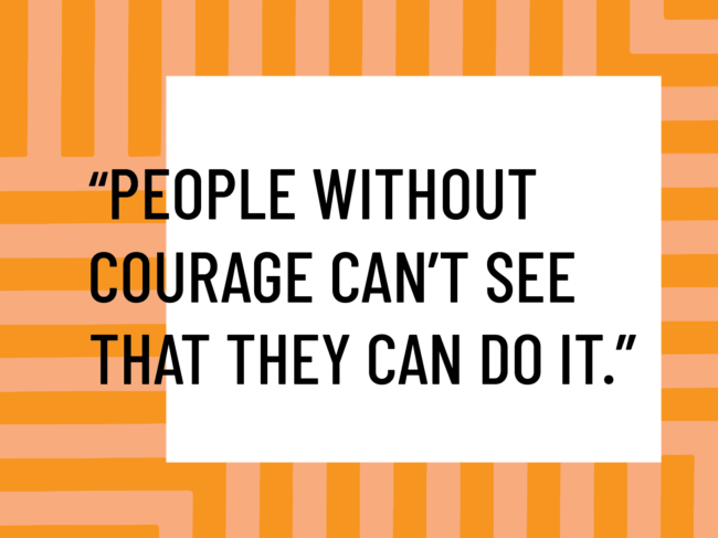 aunt kathleen defines courage