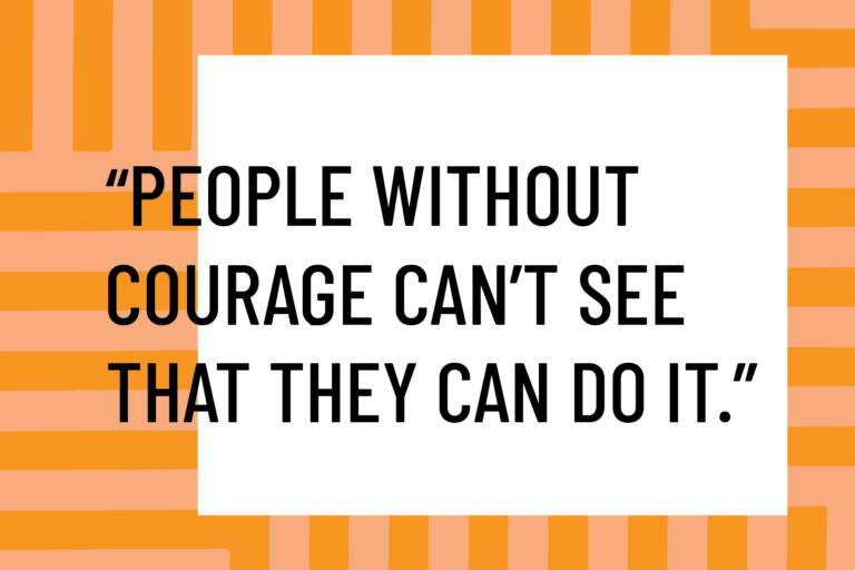 aunt kathleen defines courage