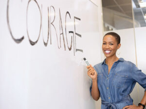 Candace whiteboard courage