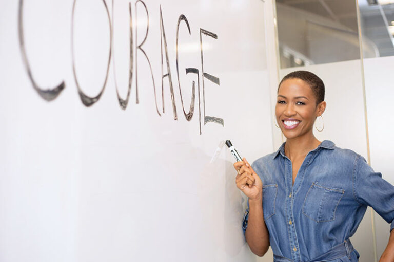 Candace whiteboard courage