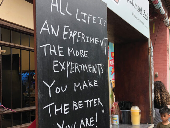 experimenter's mindset