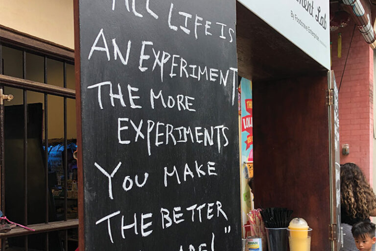 experimenter's mindset
